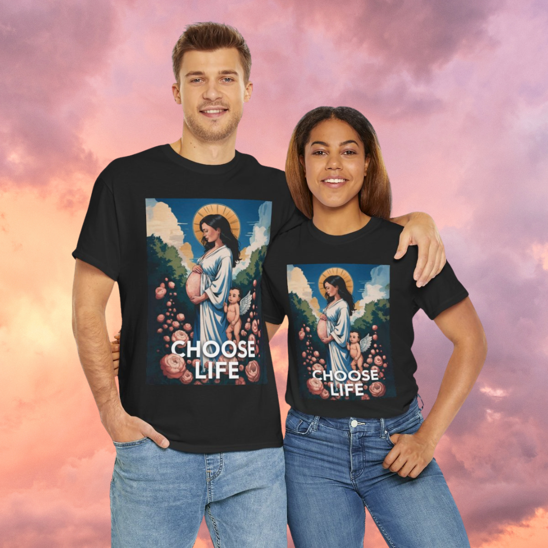 Choose Life - Short Sleeve Basic Black T-shirt