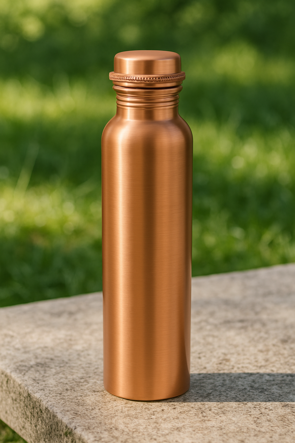 100% Pure Copper Water Bottle – Smooth Finish