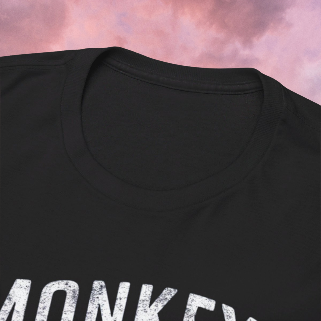 Monkey Business - Short Sleeve Basic Black T-shirt