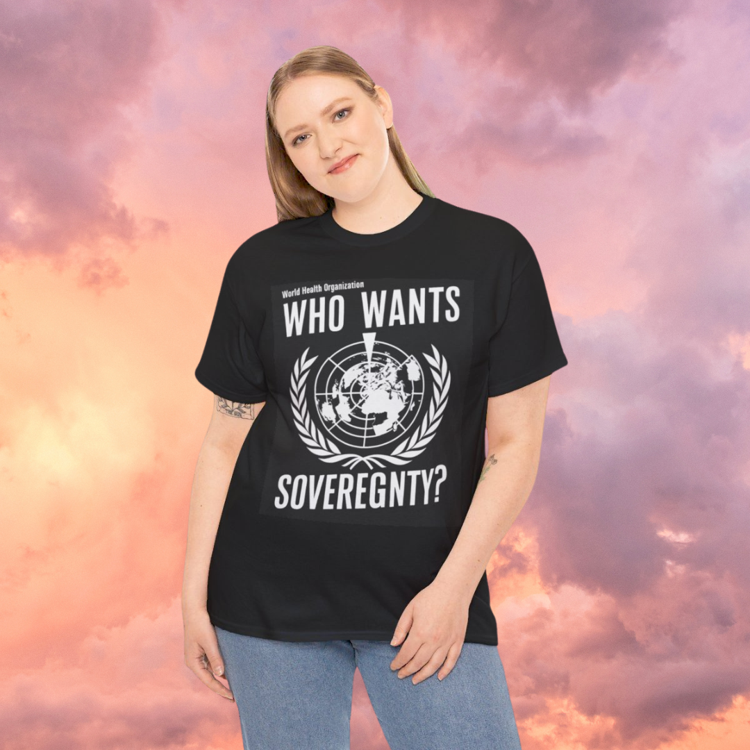 WHO Wants Sovereignty? (B&W) - Short Sleeve Basic Black T-shirt