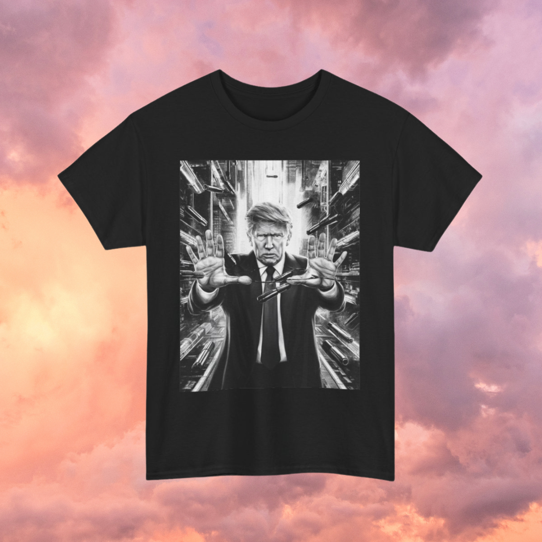 Tump Breaks the Matrix - Short Sleeve Basic Black T-shirt