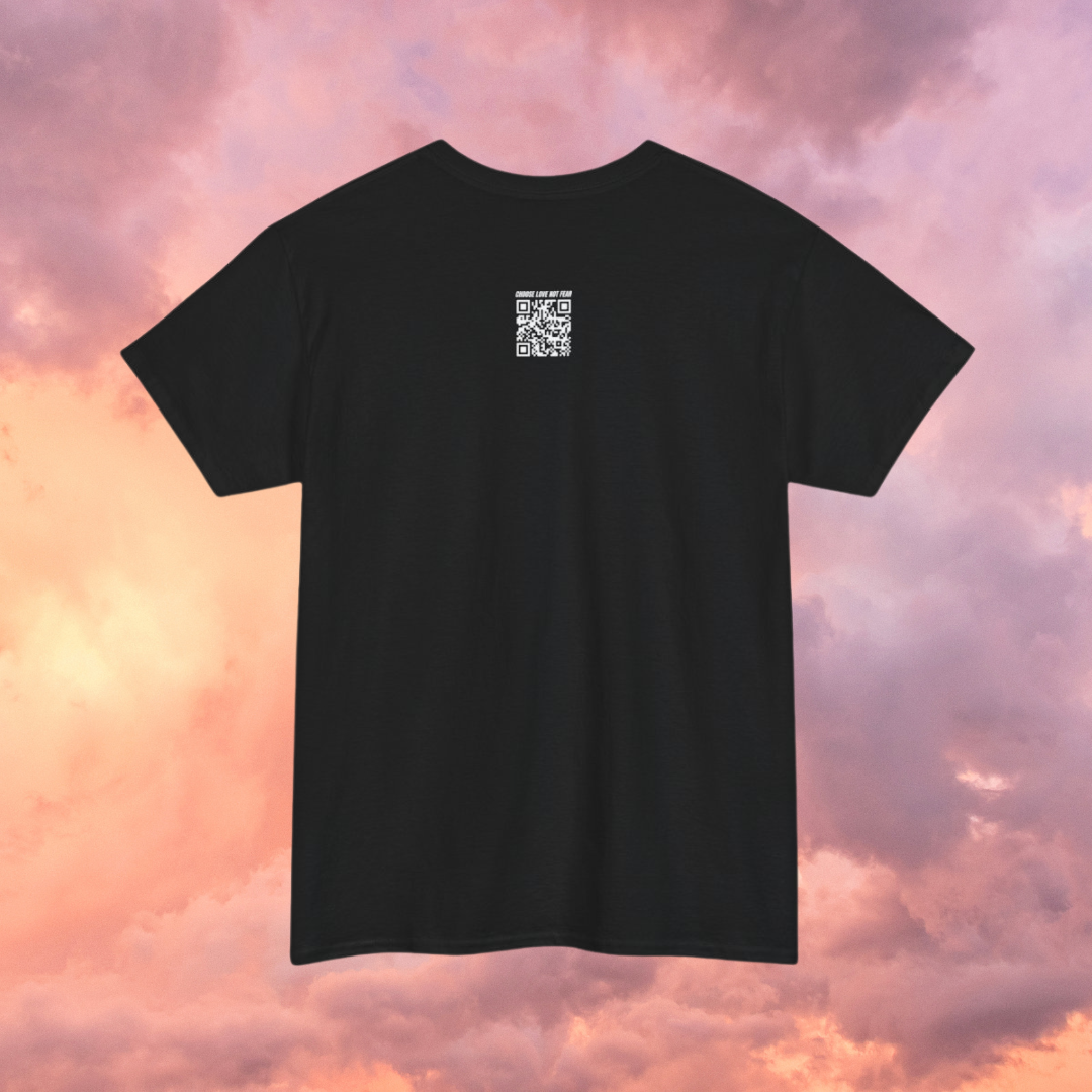 Look Up - Short Sleeve Basic Black T-shirt