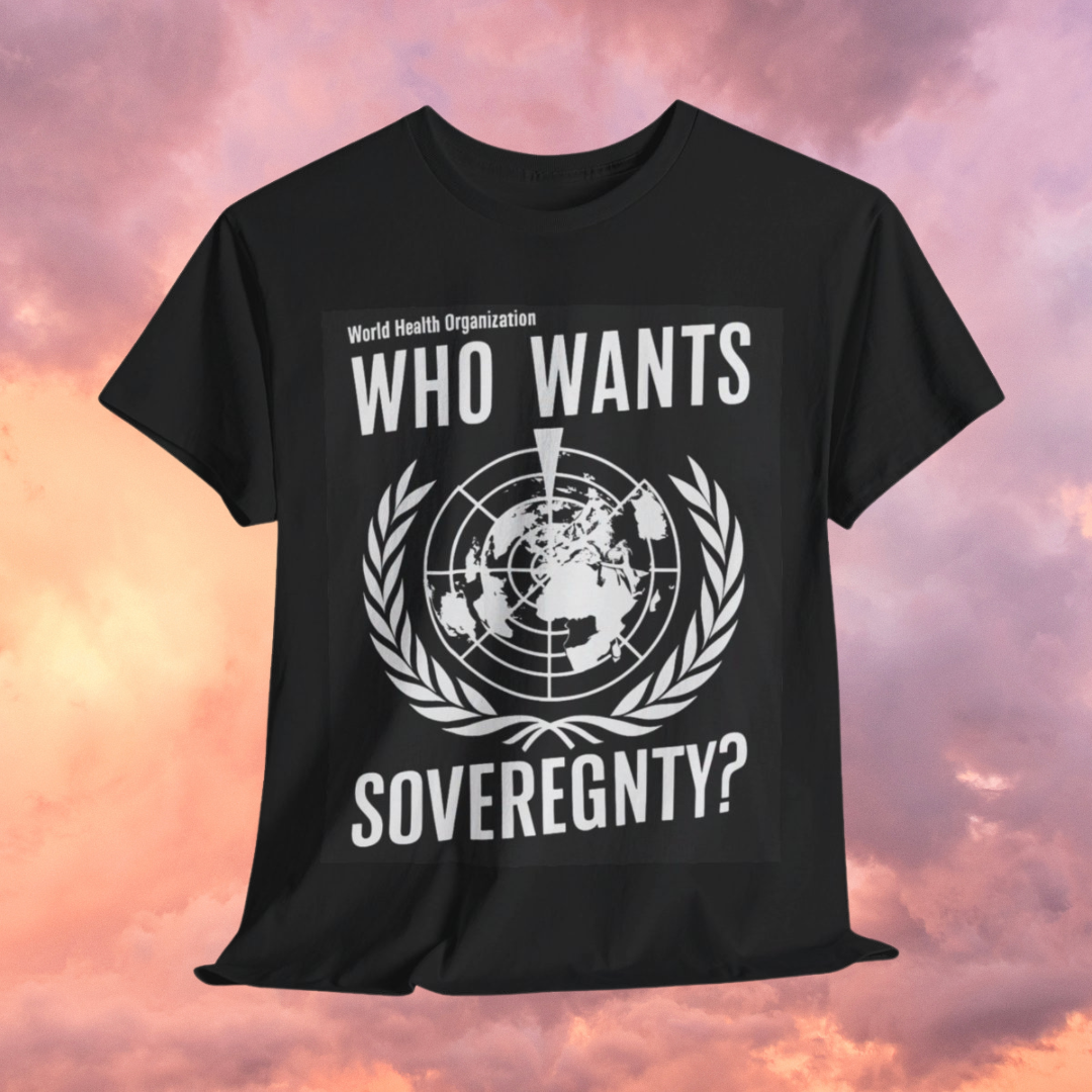 WHO Wants Sovereignty? (B&W) - Short Sleeve Basic Black T-shirt