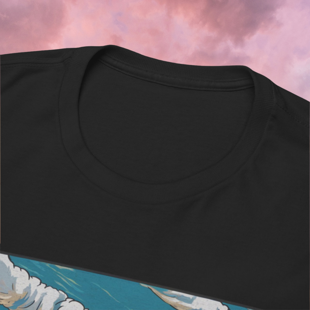 Look Up - Short Sleeve Basic Black T-shirt