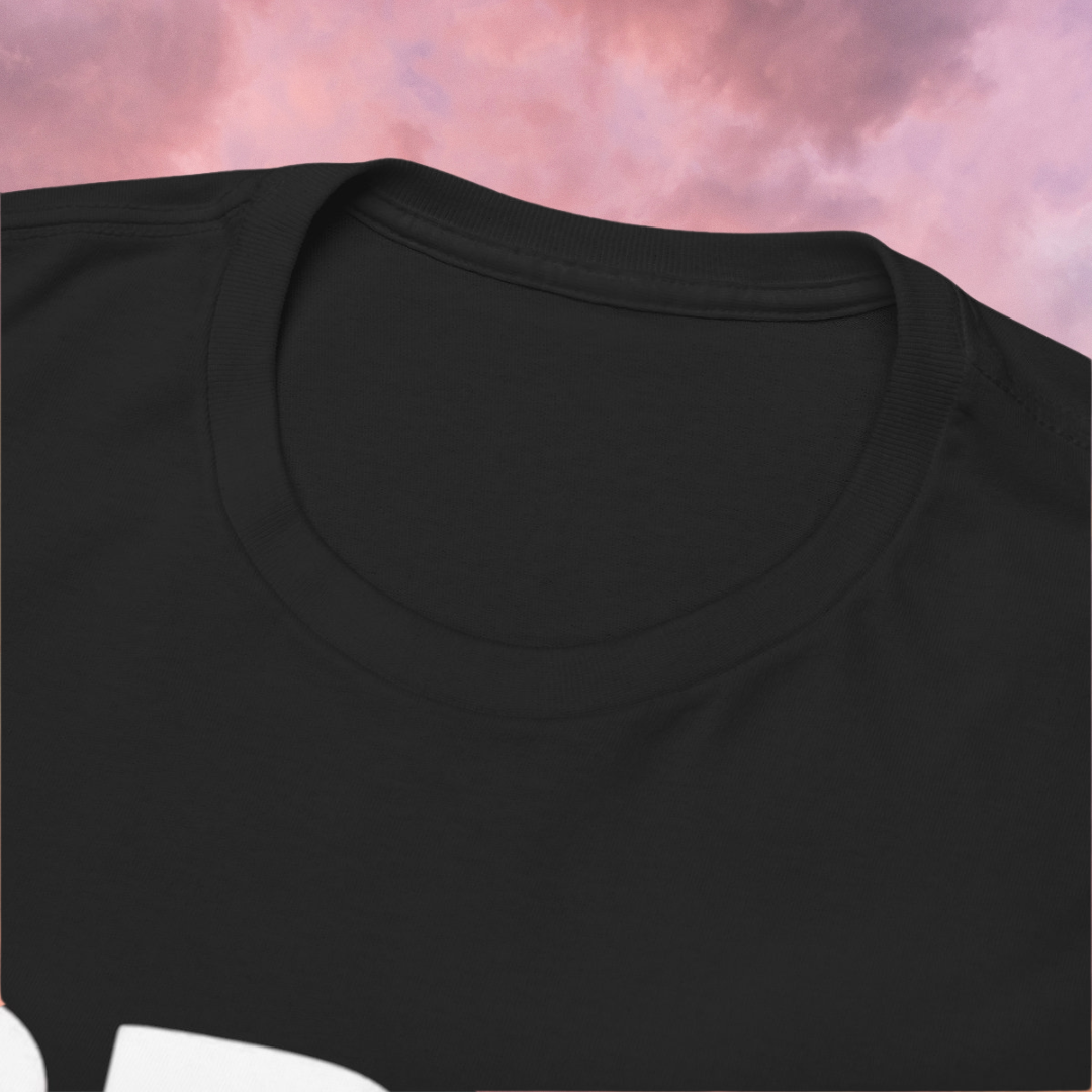 Where? - Short Sleeve Basic Black T-shirt