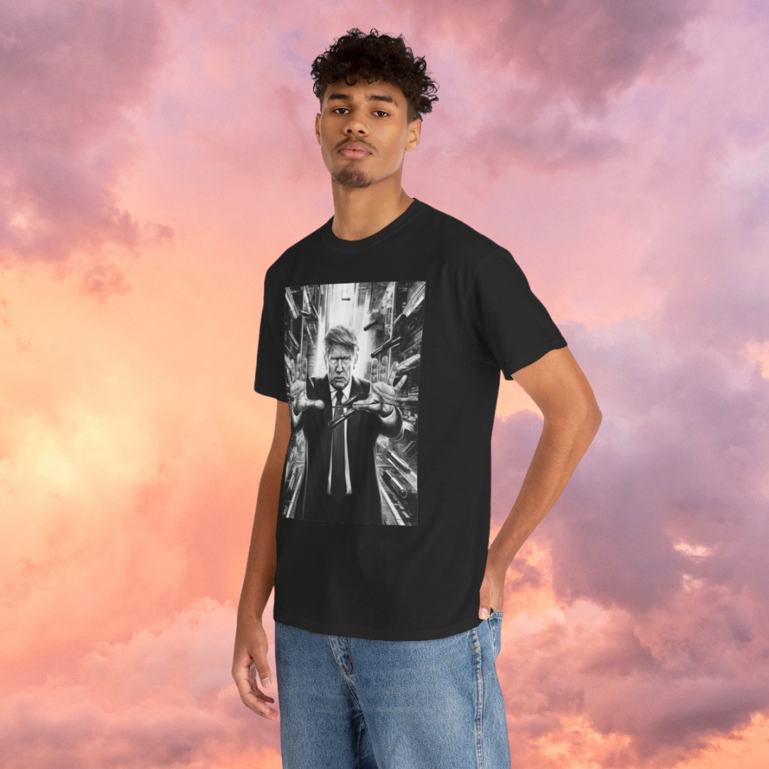 Tump Breaks the Matrix - Short Sleeve Basic Black T-shirt