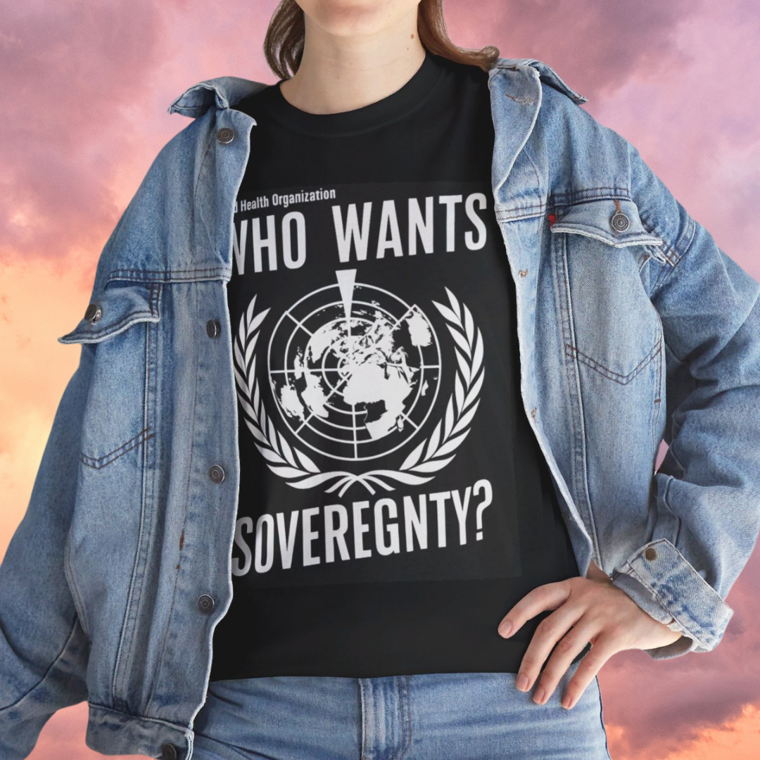 WHO Wants Sovereignty? (B&W) - Short Sleeve Basic Black T-shirt