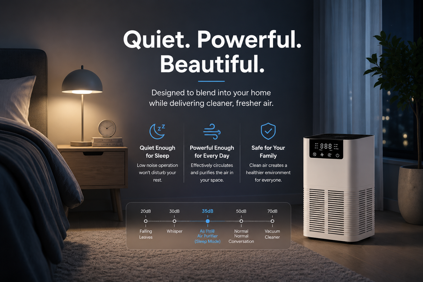 מטהר אוויר ™PureAir HEPA – אוויר נקי ורענן יותר לביתכם