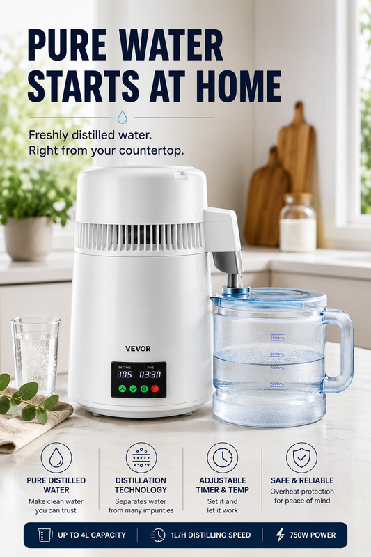 PureDrop™ Home Water Distiller – Turn Ordinary Tap Water Into Pure, Clean Water at Home