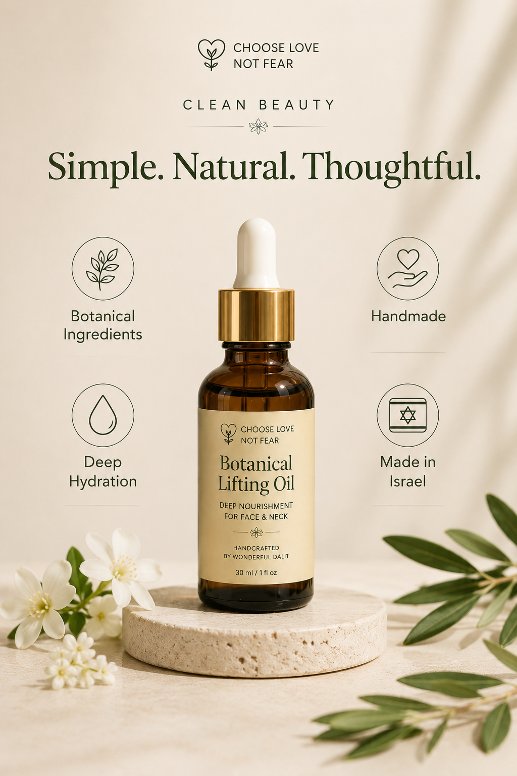 Botanical Lifting Oil for Face & Neck
