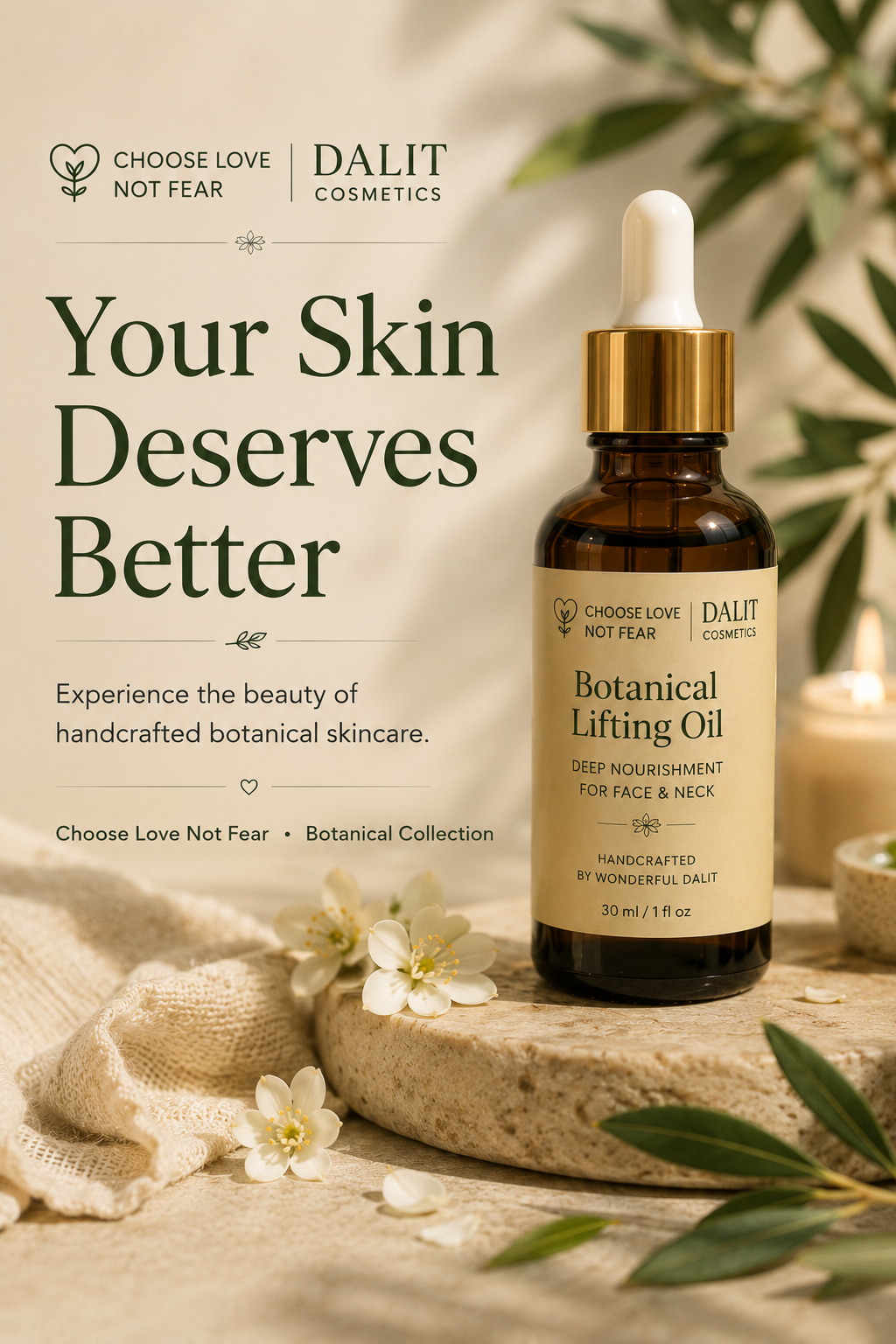 Botanical Lifting Oil for Face & Neck