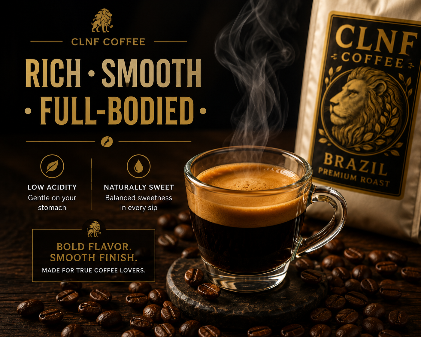 CLNF Coffee – Premium Brazilian Arabica Coffee (250g)