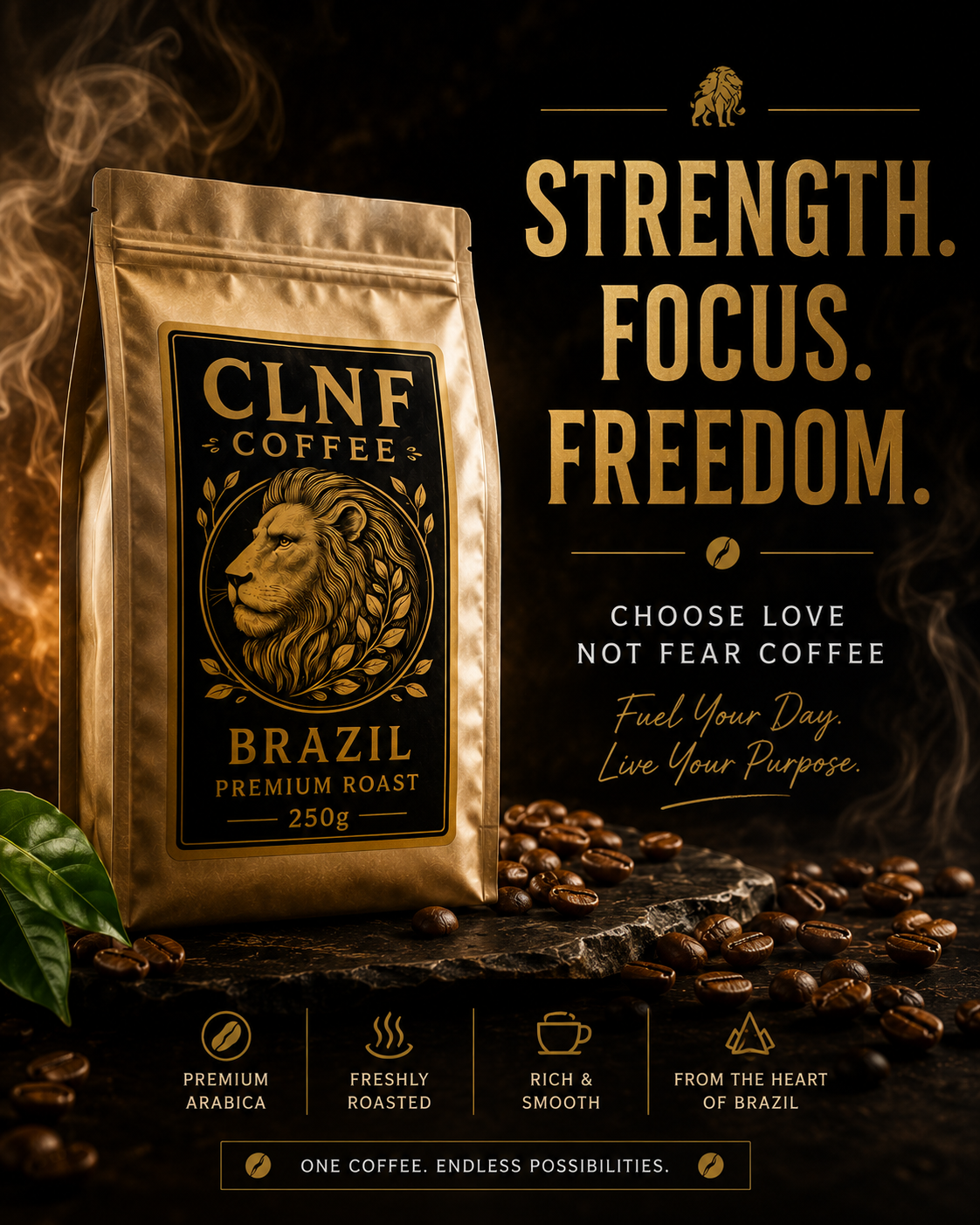 CLNF Coffee – Premium Brazilian Arabica Coffee (250g)